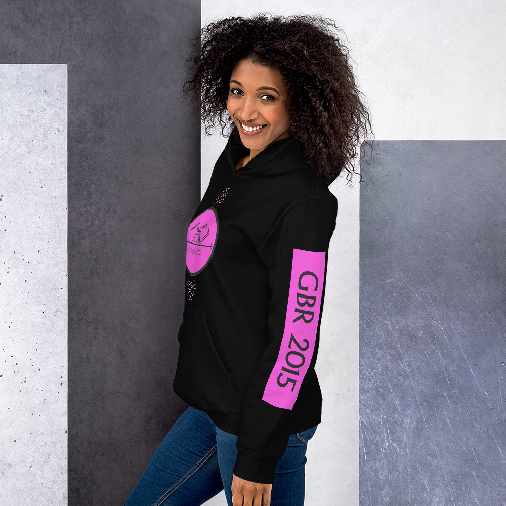 G Bound Republic Pink Logo Unisex Hoodie - Image 3