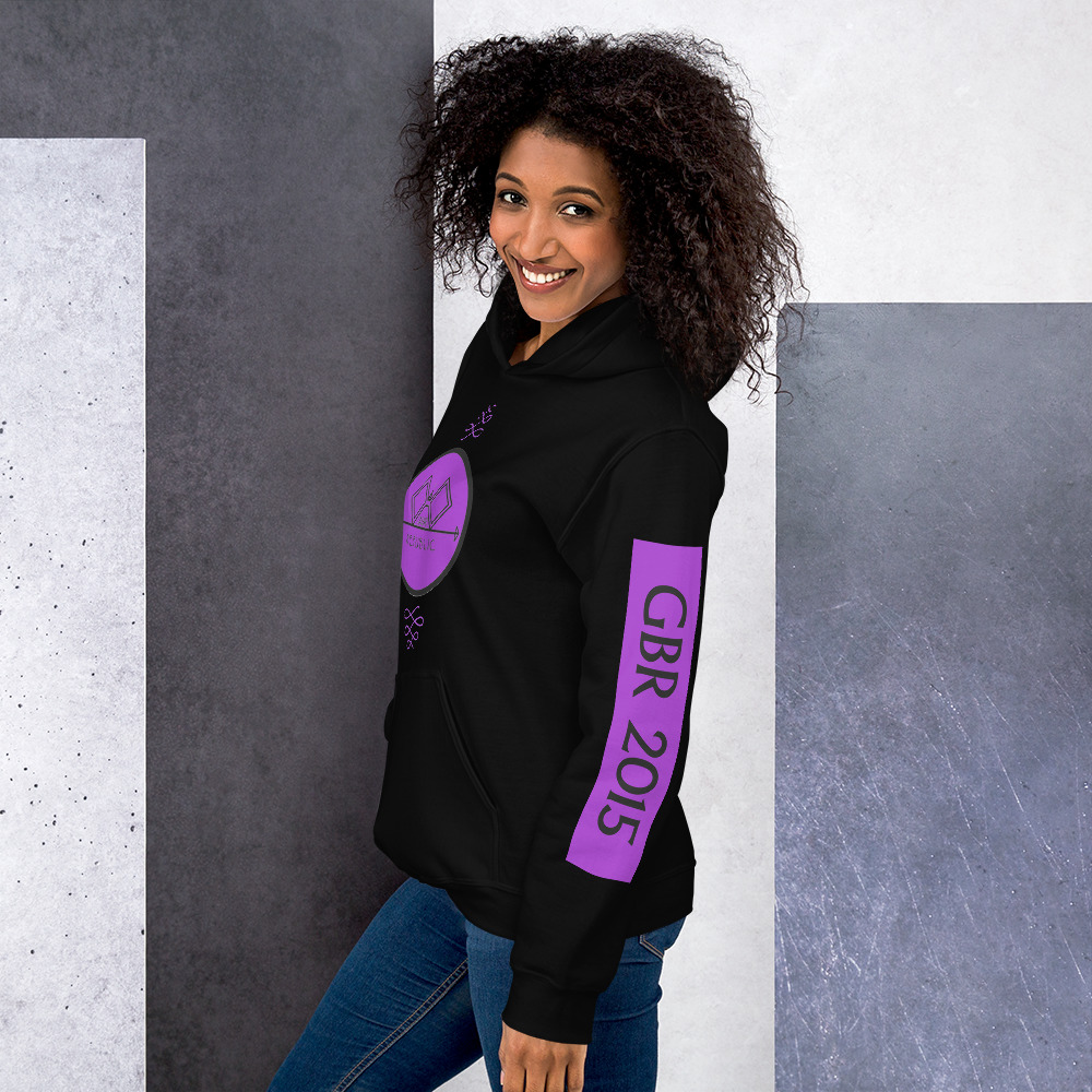 G Bound Republic Purple Logo Unisex Hoodie - Image 20