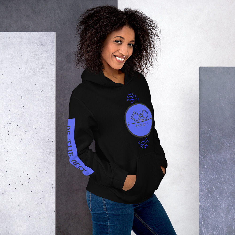 G Bound Republic Blue Logo Unisex Hoodie - Image 3
