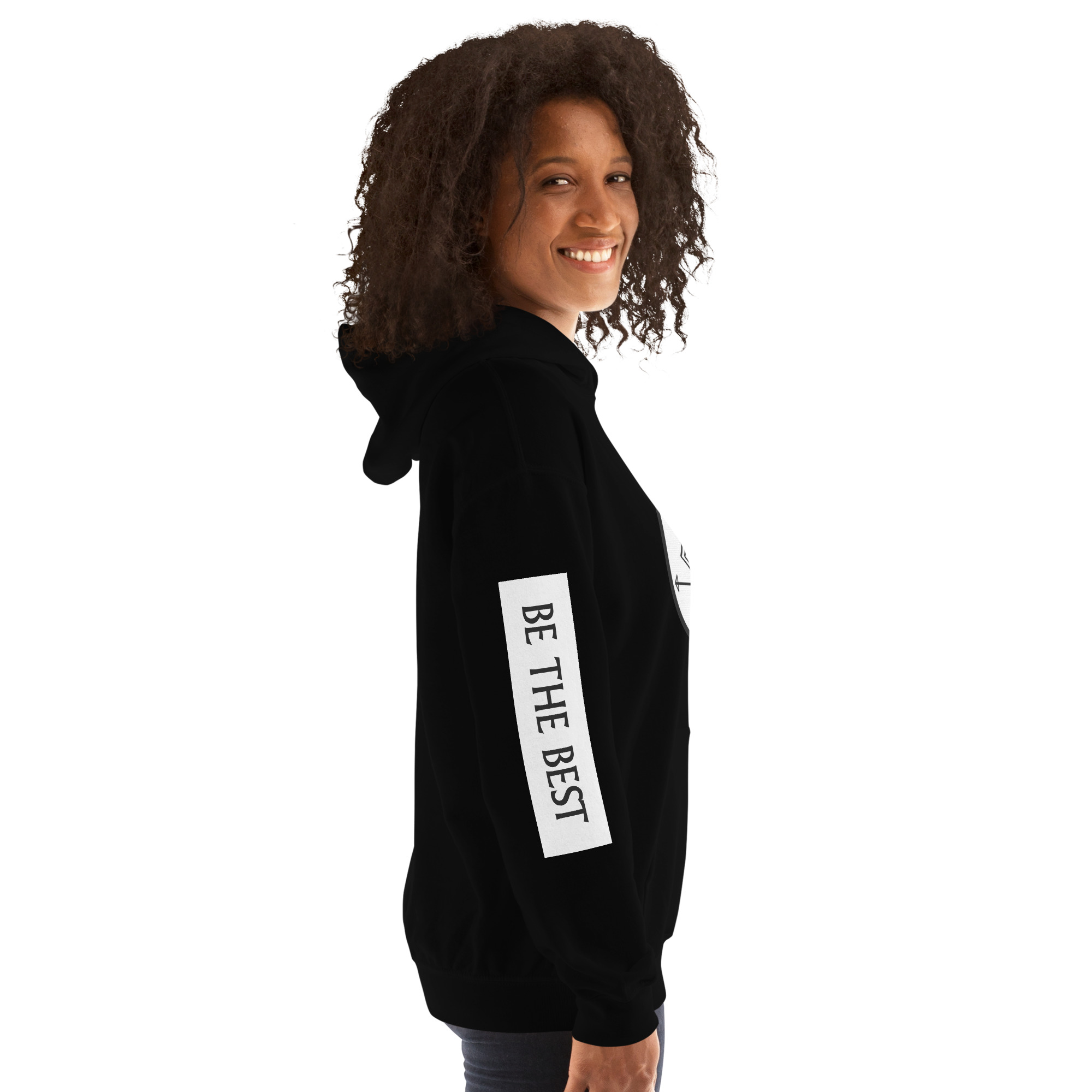 G Bound Republic White Logo Unisex Hoodie - Image 7