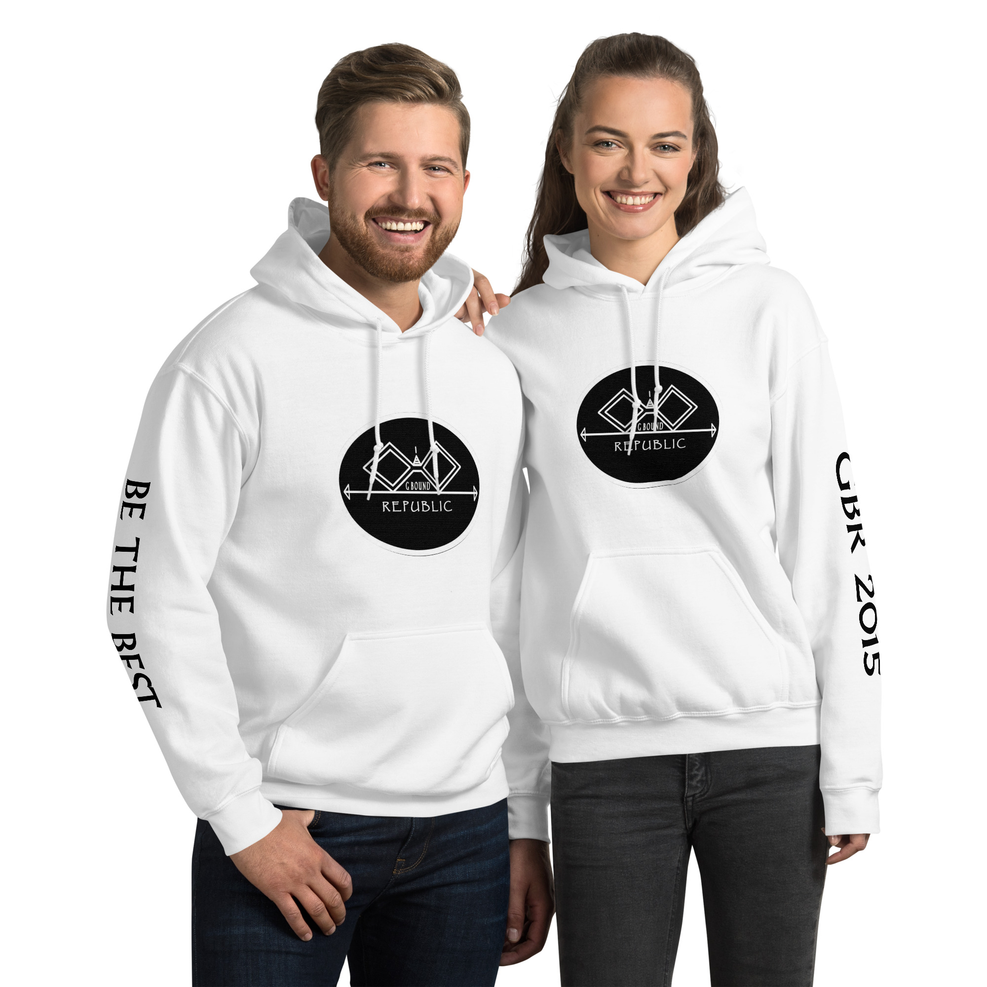 G Bound Republic Black Logo Unisex Hoodie - Image 8