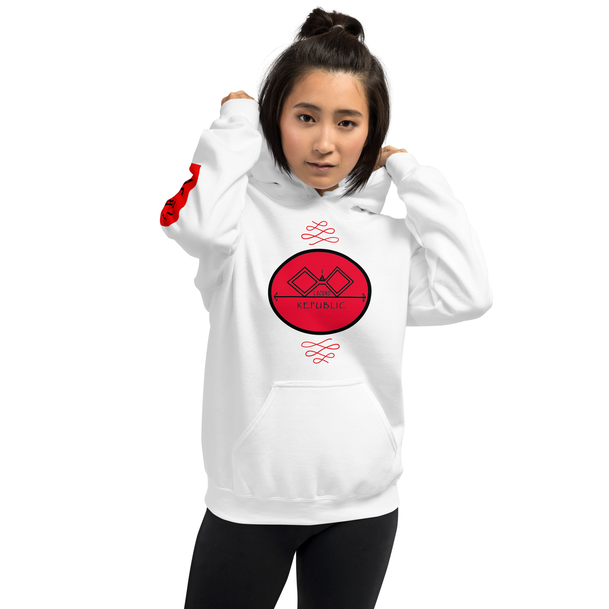 G Bound Republic Red Logo Unisex Hoodie - Image 18