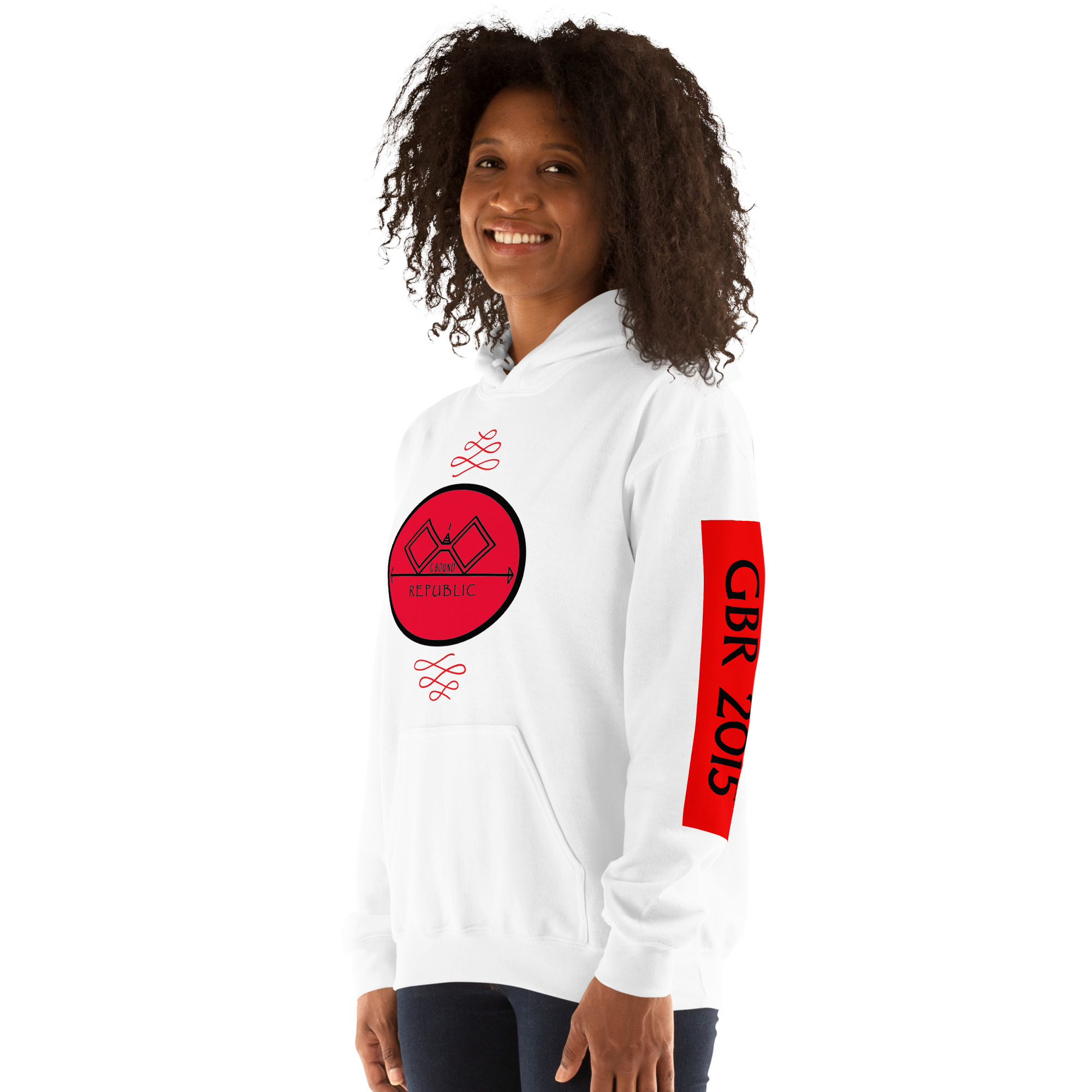 G Bound Republic Red Logo Unisex Hoodie - Image 8