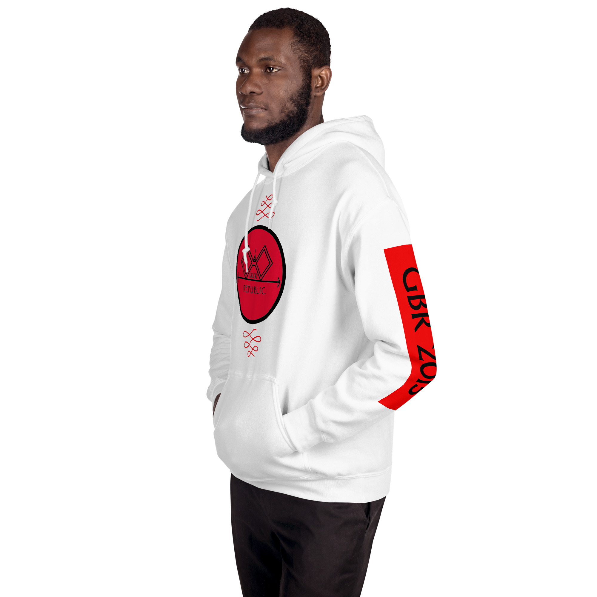 G Bound Republic Red Logo Unisex Hoodie - Image 12