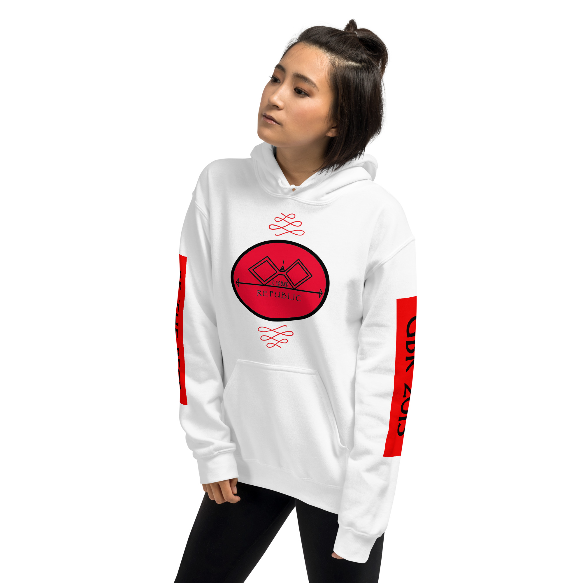 G Bound Republic Red Logo Unisex Hoodie - Image 21