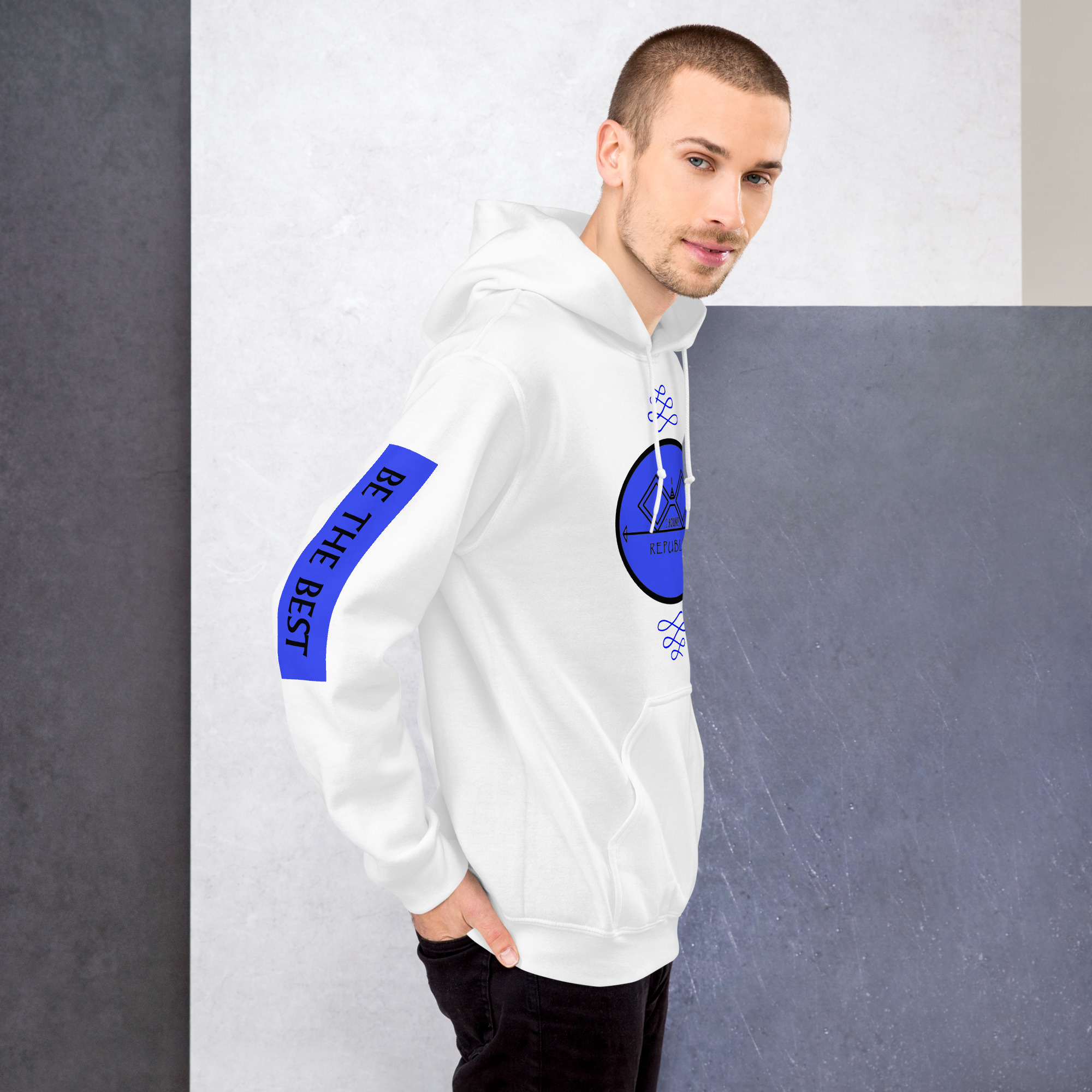 G Bound Republic Blue Logo Unisex Hoodie - Image 12