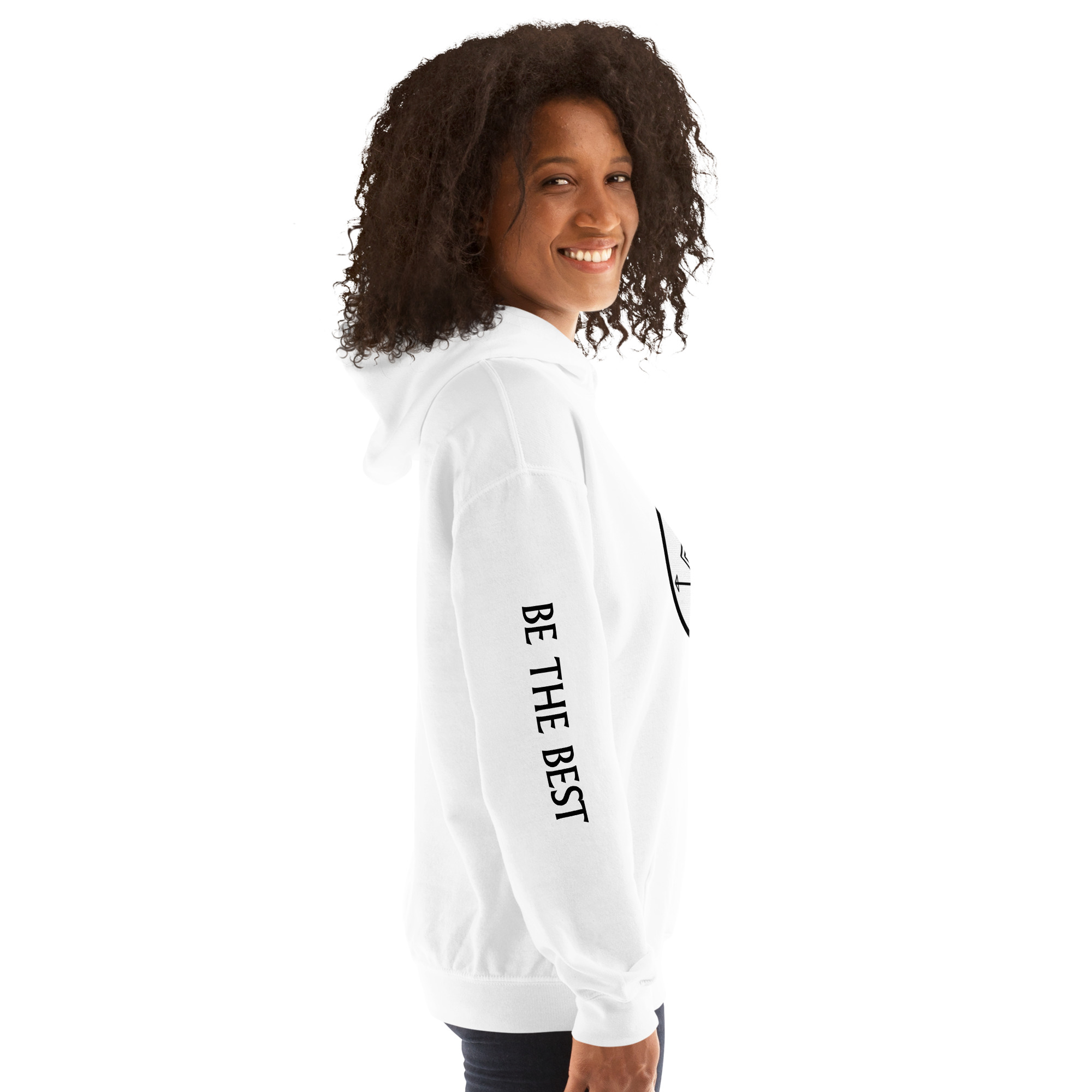 G Bound Republic White Logo Unisex Hoodie - Image 17