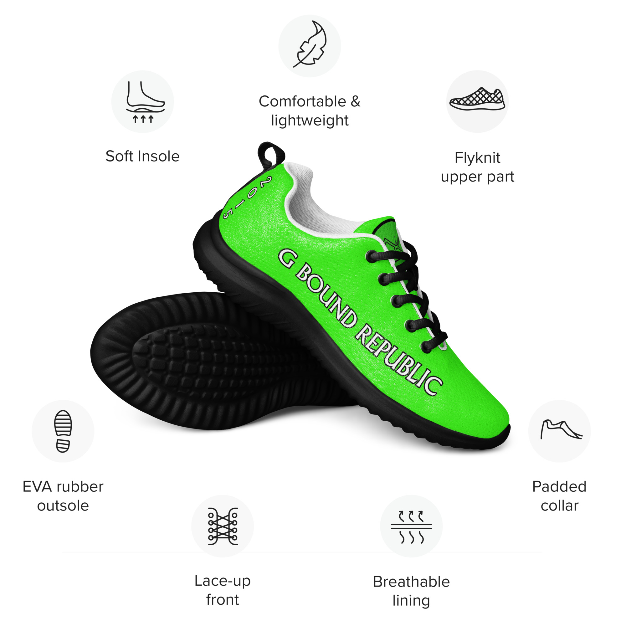 G Bound Republic Women’s Green athletic shoes - Image 2