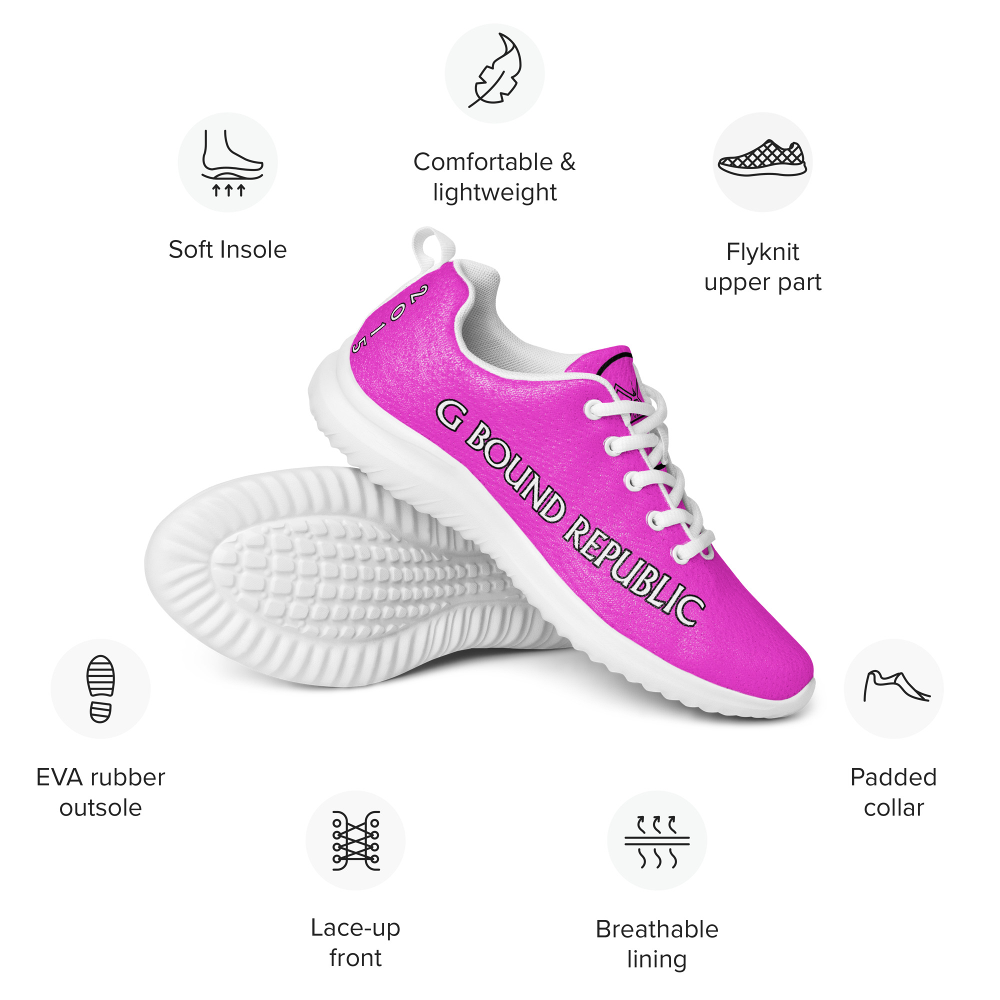 G Bound Republic Women’s Pink athletic shoes - Image 7