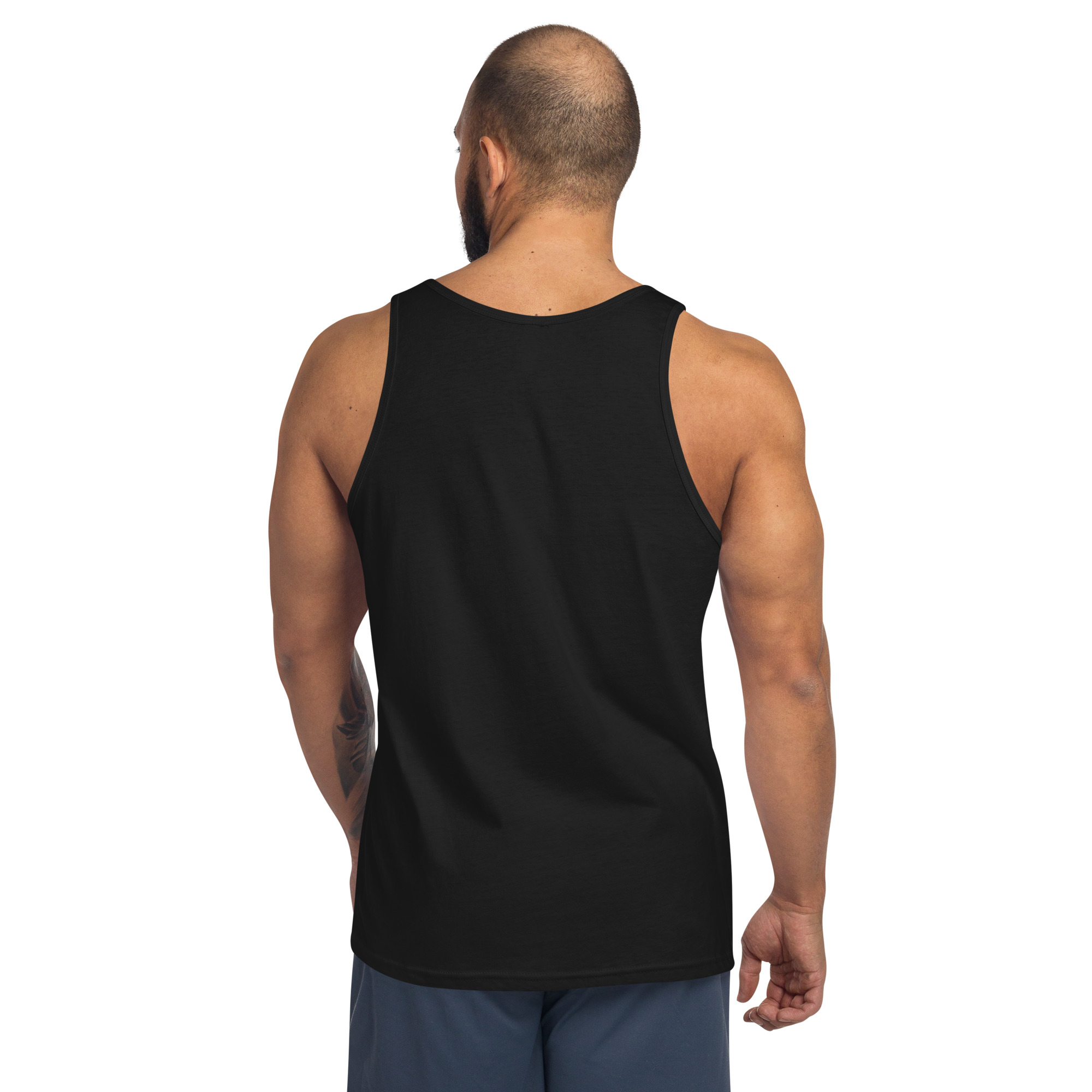G Bound Republic Men's White Logo Tank Top - Image 3