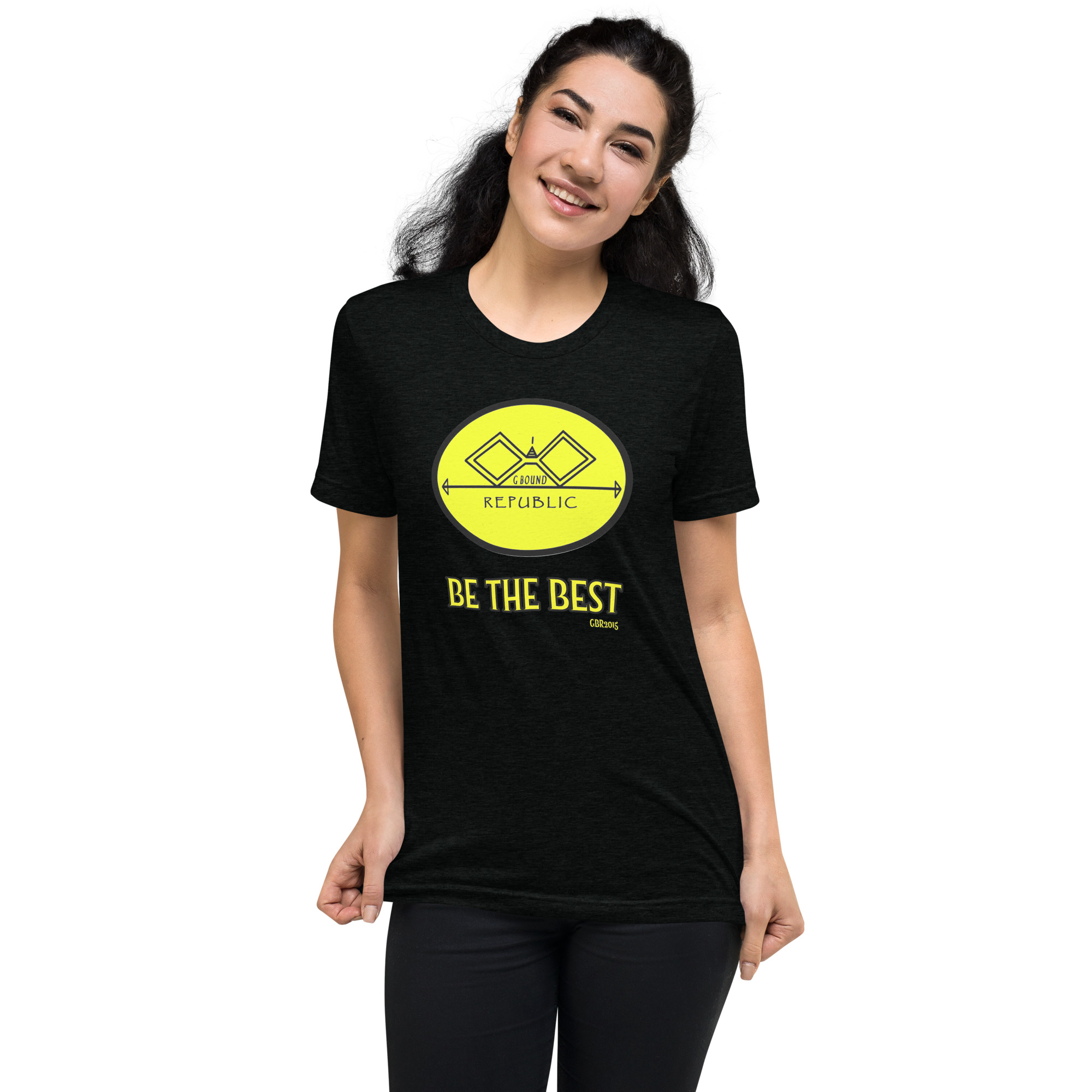 G Bound Republic Yellow Logo Short sleeve t-shirt